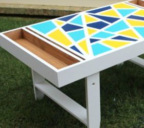 19 geometric furniture designs to instantly redefine your space, Mosaic Like Art Table