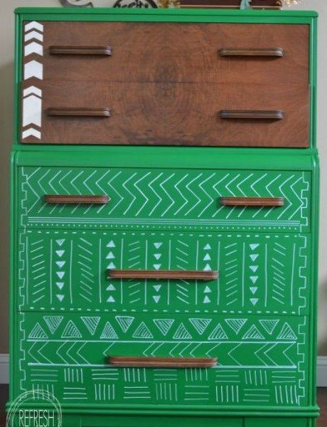 19 geometric furniture designs to instantly redefine your space, Tribal Pattern Dresser