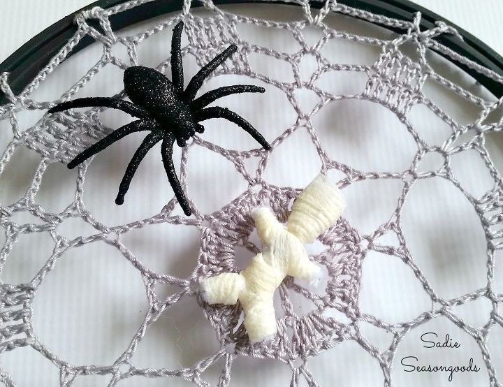 projeto teia de aranha de halloween do sto da vov