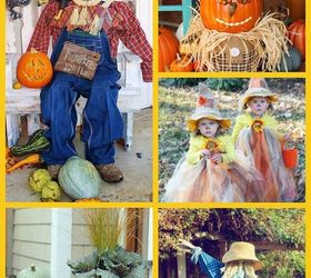 diy scarecrow ideas for fall, crafts, gardening, repurposing upcycling, seasonal holiday decor