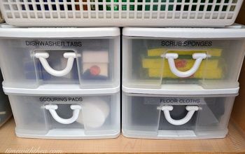 Ideas baratas de almacenamiento para aprovechar al máximo un armario de fregadero de cocina