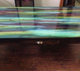 Wood furniture Makeover with Unicorn SPiT as a Gel Stain in Three