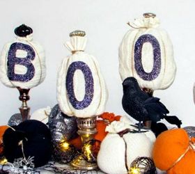 s 8 eerie halloween decorations made from unexpected things, halloween decorations, repurposing upcycling, seasonal holiday decor, Pale Plush Pumpkins