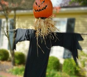 slo se necesitan 10 minutos para asustar a tus vecinos as es como, Poste de luz espantap jaros de Halloween