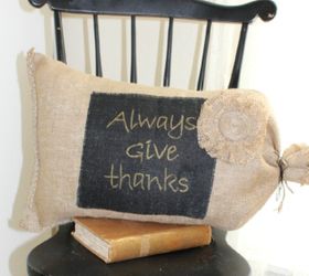 s these 18 insanely cute burlap ideas are guaranteed to make you smile, crafts, reupholster, Make a Rustic Sack Pillow With It