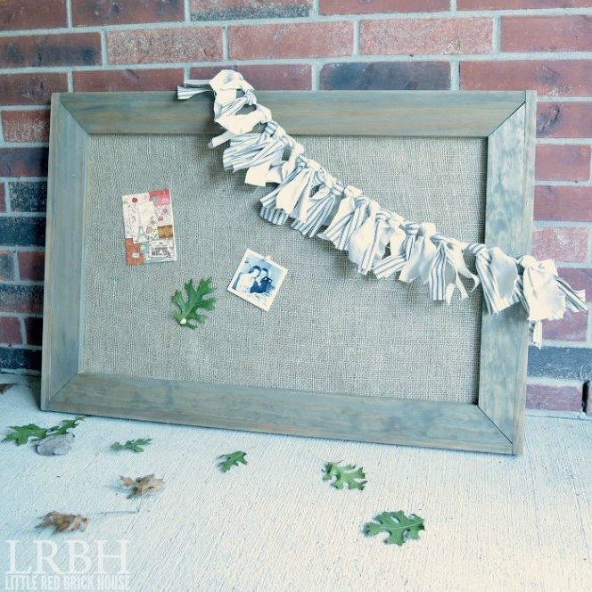 s these 18 insanely cute burlap ideas are guaranteed to make you smile, crafts, reupholster, Make a Pretty Pin Board for Fall Photos