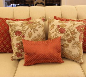don t throw out those throw pillows, home decor, how to, living room ideas, reupholster