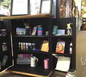 Awesome Feet and a DressyTop Transforms a Basic Cabinet.