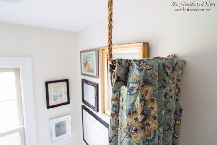 pipe dreams aka build a diy curtain rod in 10 minutes, repurposing upcycling, window treatments
