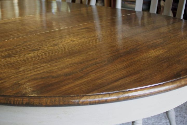 dining room table redo, painted furniture