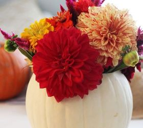 easy fall pumpkin centerpiece, crafts, gardening, halloween decorations, home decor