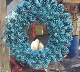 pine cone wreath, crafts, seasonal holiday decor, wreaths