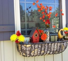 window basket upgrade for winter or always, crafts, repurposing upcycling
