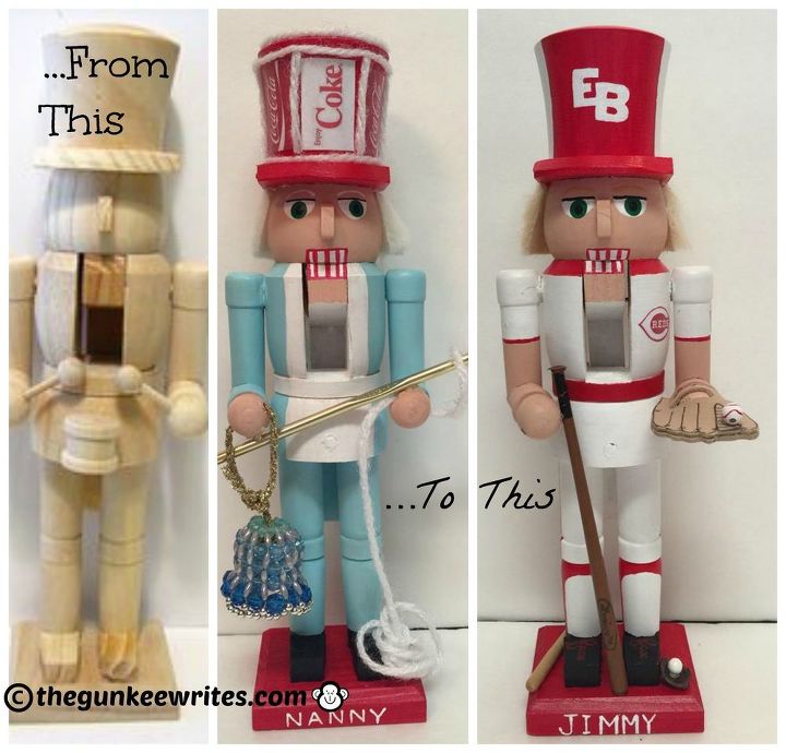 make personalized nutcrackers, christmas decorations, crafts