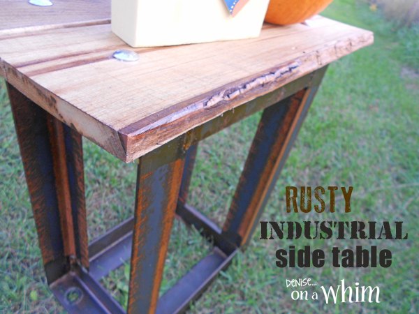 rusty industrial table, diy, painted furniture, pallet, rustic furniture, woodworking projects
