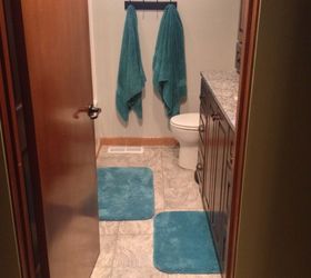 pink tile bathroom redo, bathroom ideas, home improvement