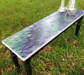 unique statement bench easy enough for kids to make, painted furniture