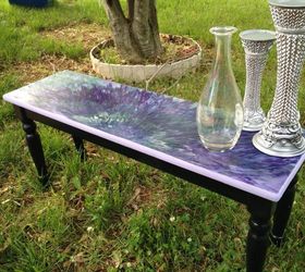 unique statement bench easy enough for kids to make, painted furniture
