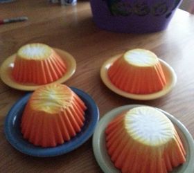 coffee filter halloween wreath, crafts, halloween decorations, seasonal holiday decor, wreaths, It took a couple of days to dry