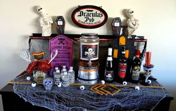 Spooky Drink Bar for Halloween