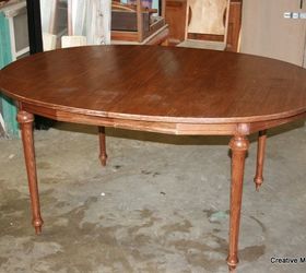 fffc homeright contest for october an aged grey oak dining table, painted furniture, woodworking projects