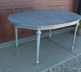 fffc homeright contest for october an aged grey oak dining table, painted furniture, woodworking projects