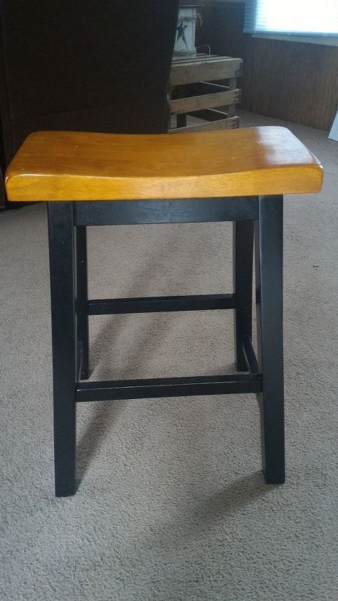 bar stool makeover, painted furniture