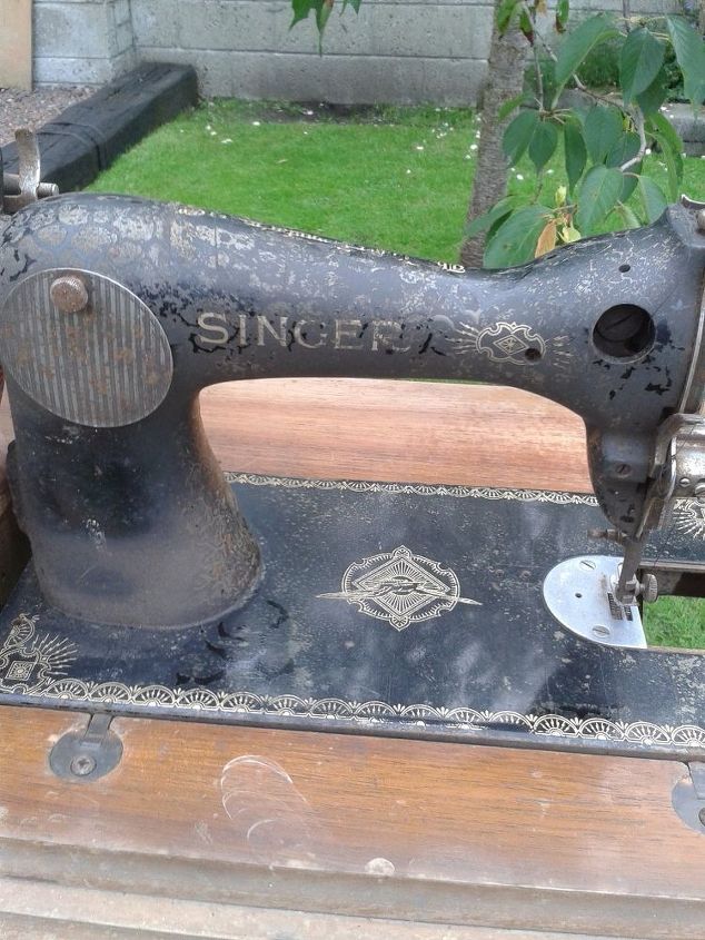 mquina de costura singer, Enferrujado e sujo