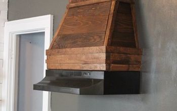 Rustic Style Kitchen Hood Using Pallet Wood
