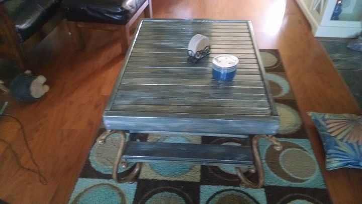from futon to coffee table, painted furniture