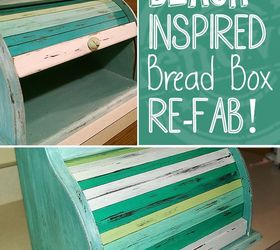 beach style bread box make over, crafts, repurposing upcycling