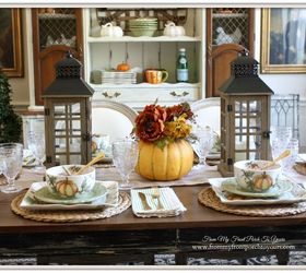 farmhouse inspired fall dining room, crafts, dining room ideas, home decor, seasonal holiday decor