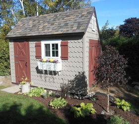 the cutest potting shed ever, diy, gardening, home improvement, outdoor living, woodworking projects, Finished
