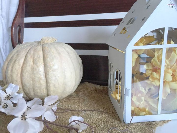 our fall vignette, crafts, seasonal holiday decor