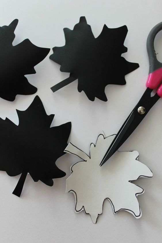 make your own stenciled leaf jars, chalk paint, crafts, how to, seasonal holiday decor