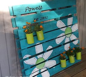 pallet sign and garden planter all in one, crafts, gardening, pallet, repurposing upcycling