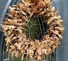 easy fall leaf wreath and free, crafts, wreaths