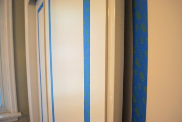 How to Paint Faux Trim on Closet Doors