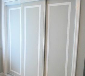 How to Paint Faux Trim on Closet Doors
