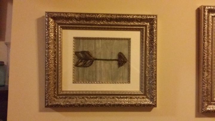 Painting With Yarn Hot Glue And Scrapbook Paper Hometalk