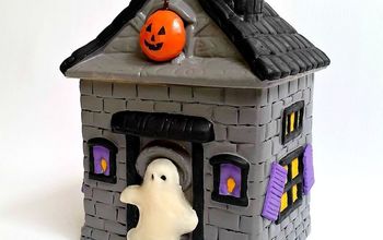  Renovação de pote de biscoito de segunda mão: decoração de casa assombrada de Halloween!
