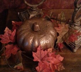 dollar tree pumpkin makeover, crafts, seasonal holiday decor, With some Dollar Tree fall leaves