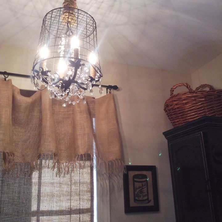 diy basket chandelier, crafts, lighting, repurposing upcycling