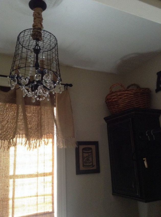 diy basket chandelier, crafts, lighting, repurposing upcycling