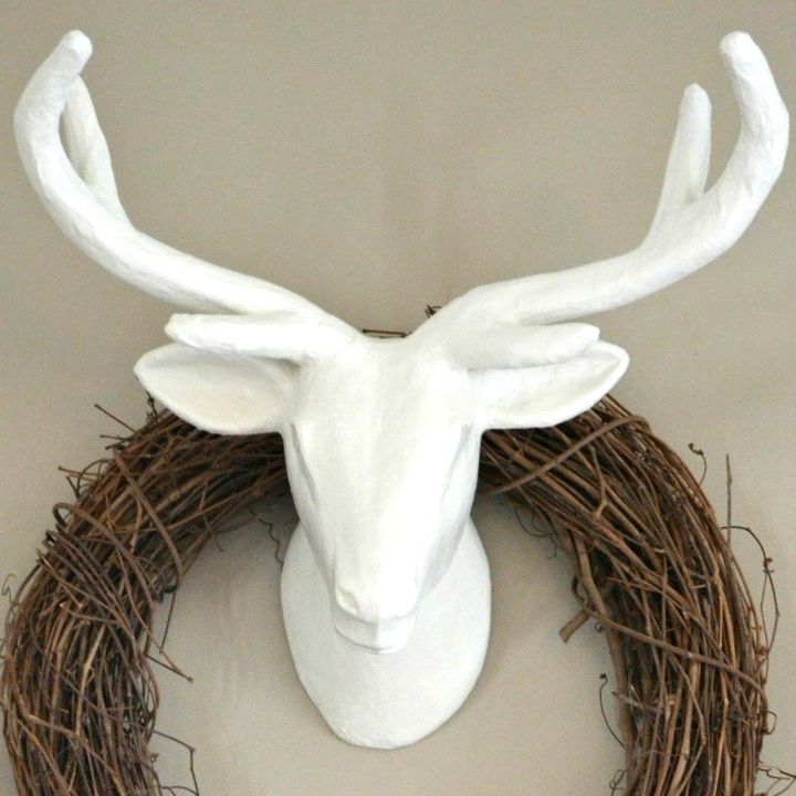 s these bloggers want to turn your home into a fall fantasy land, crafts, halloween decorations, home decor, seasonal holiday decor, thanksgiving decorations, Mount a Faux Deer Head