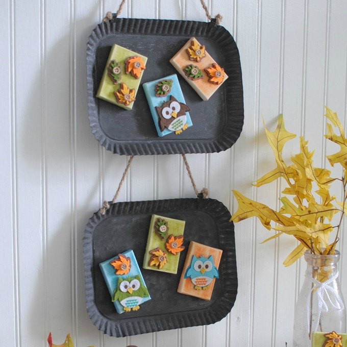 s these bloggers want to turn your home into a fall fantasy land, crafts, halloween decorations, home decor, seasonal holiday decor, thanksgiving decorations, Create Cute Owl Magnets