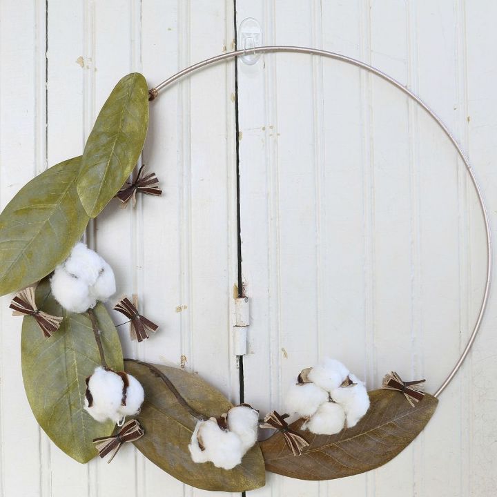 s these bloggers want to turn your home into a fall fantasy land, crafts, halloween decorations, home decor, seasonal holiday decor, thanksgiving decorations, Make a Magnolia Wreath for a Touch of Class