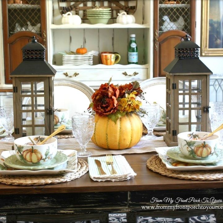 s these bloggers want to turn your home into a fall fantasy land, crafts, halloween decorations, home decor, seasonal holiday decor, thanksgiving decorations, Add Charming Lanterns Everywhere