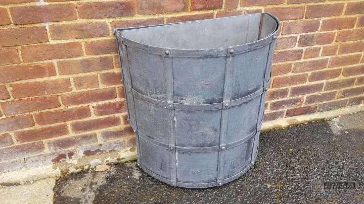 darkened lead coated copper planter boxes, container gardening, gardening, repurposing upcycling
