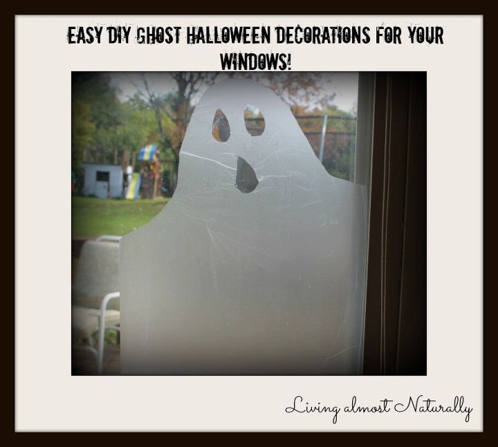 easy diy ghost halloween decorations for your windows, halloween decorations, seasonal holiday decor